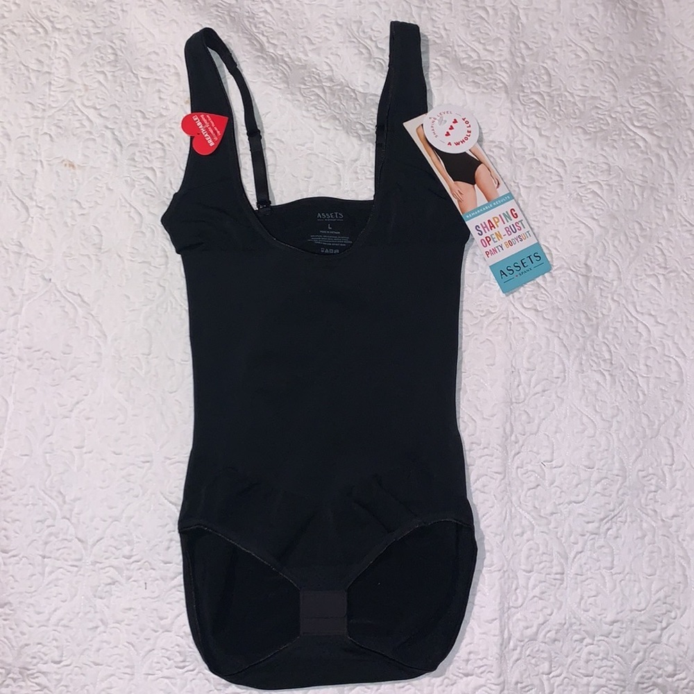 Assets by Spandex Open Bust Bodysuit - Picture 4 of 12